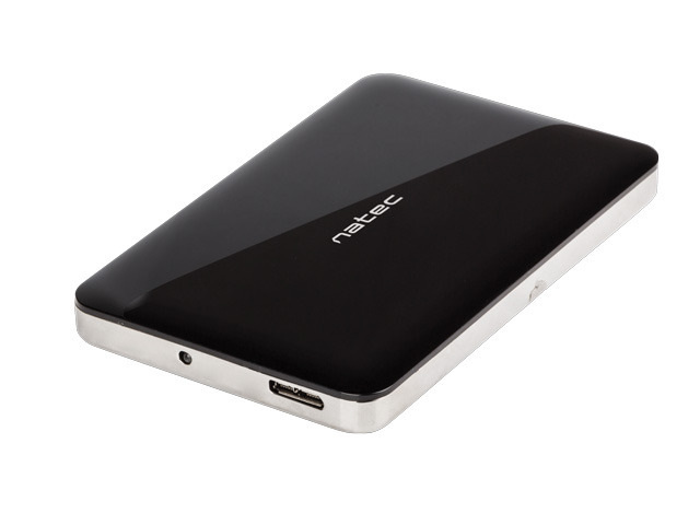 Obudowa zewnętrzna na dysk 2,5" HDD/SSD Natec Oyster 2 SATA USB 3.0 Aluminium Czarna Slim Screwless