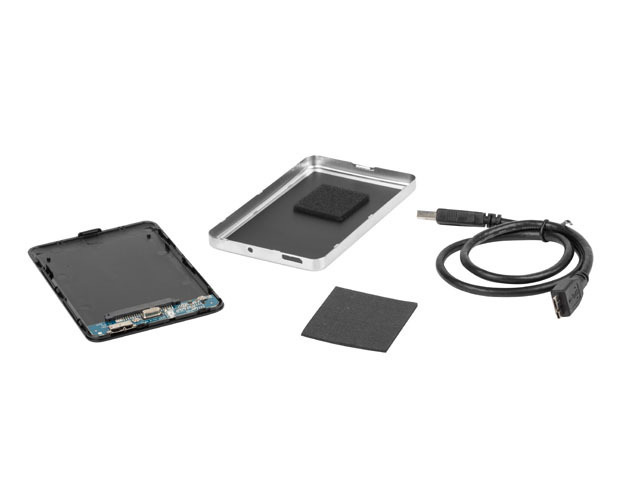 Obudowa zewnętrzna na dysk 2,5" HDD/SSD Natec Oyster 2 SATA USB 3.0 Aluminium Czarna Slim Screwless