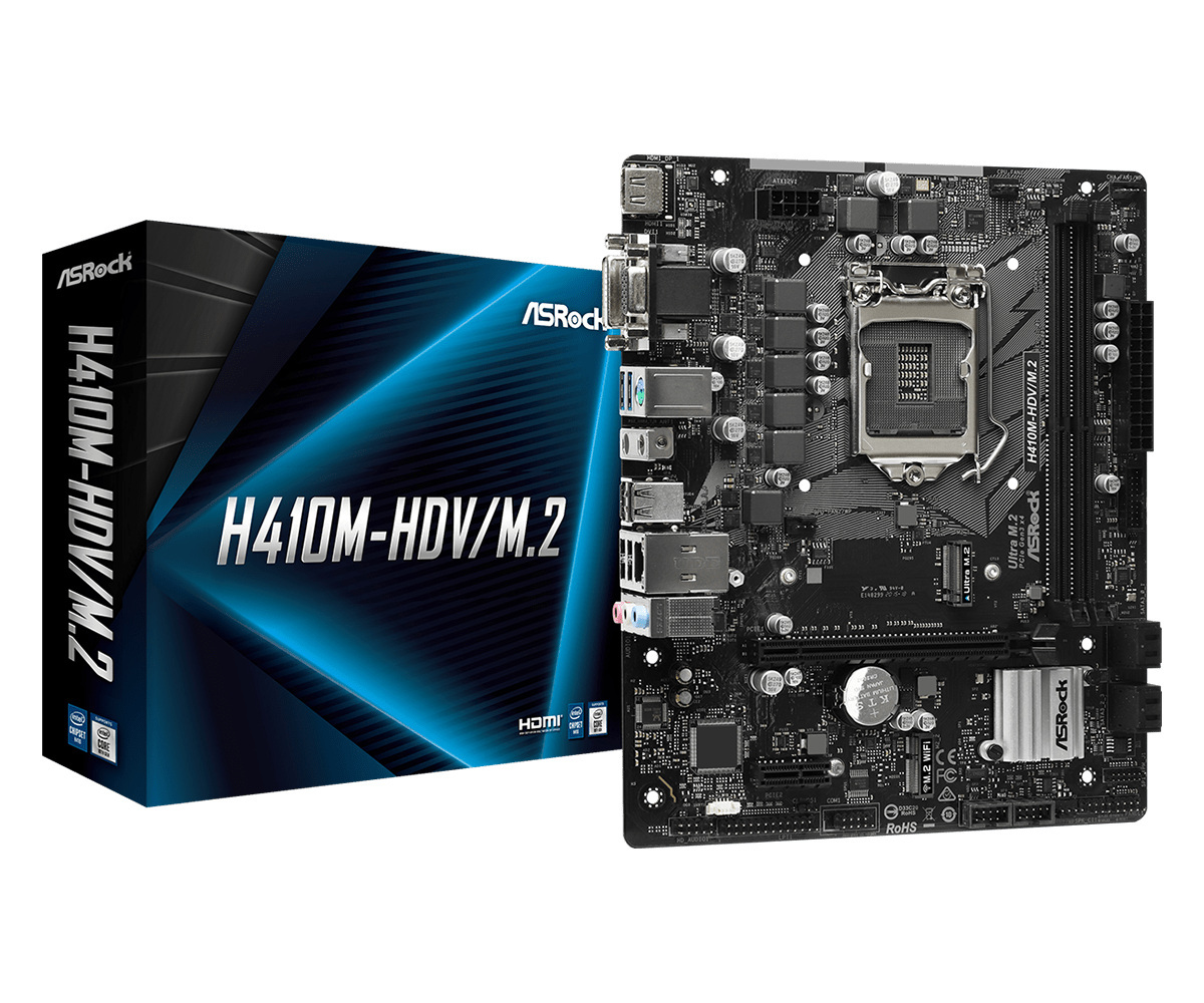 Płyta główna ASRock H410M-HDV/M.2 DDR4 LGA1200