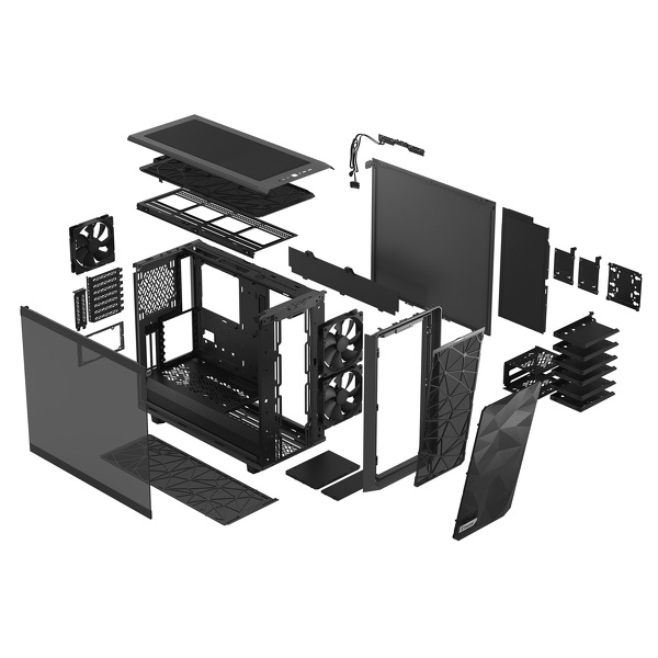 Zdjęcie produktu: Obudowa do komputera Fractal Design Meshify 2 TG Light Tint Gray Zdjęcie produktu: Obudowa do komputera Fractal Design Meshify 2 TG Light Tint Gray