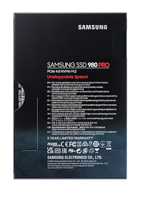 Dysk Samsung SSD 980 PRO MZ-V8P250BW 250GB M.2 PCIe NVMe Gen4