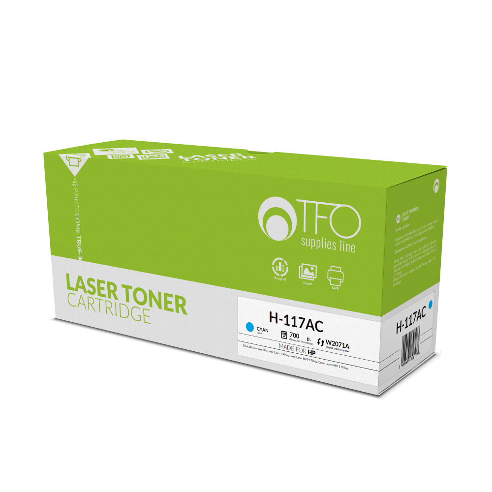 Toner TFO H-117AC HP 117A (W2071A) Cyan 700stron Toner TFO H-117AC HP 117A (W2071A) Cyan 700stron