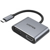 Miniatura zdjęcia: Adapter USB TYP-C na HDMI 2.0 VGA USB-A i PD 100W Unitek (D1049A)