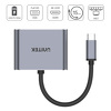 Miniatura zdjęcia: Adapter USB TYP-C na HDMI 2.0 VGA USB-A i PD 100W Unitek (D1049A)