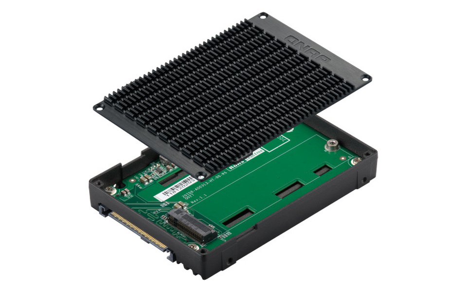 Zdjęcie produktu: Qnap QDA-UMP 2,5 calowy adapter U.2 PCIe NVMe Gen3 x4 to M.2 2280 PCIe NVMe Gen3 x4