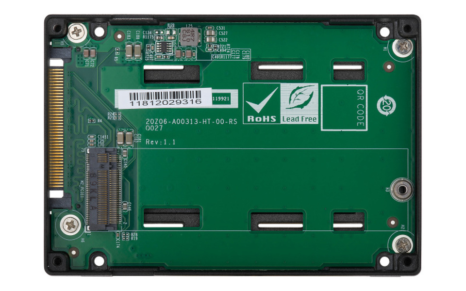 Zdjęcie produktu: Qnap QDA-UMP 2,5 calowy adapter U.2 PCIe NVMe Gen3 x4 to M.2 2280 PCIe NVMe Gen3 x4