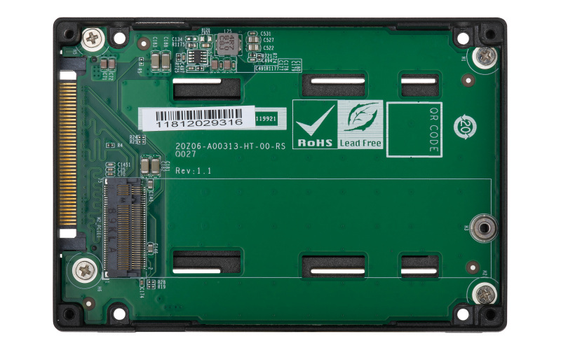 Qnap QDA-UMP 2,5 calowy adapter U.2 PCIe NVMe Gen3 x4 to M.2 2280 PCIe NVMe Gen3 x4
