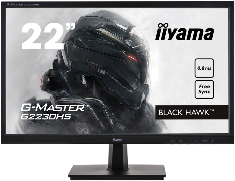 Zdjęcie produktu: iiyama G-Master G2230HS-B1 Black Hawk 22" FHD TN 75Hz 0.8ms FreeSync - z gwarancją iiyama 3 lata - zero martwych pikseli 30 dni