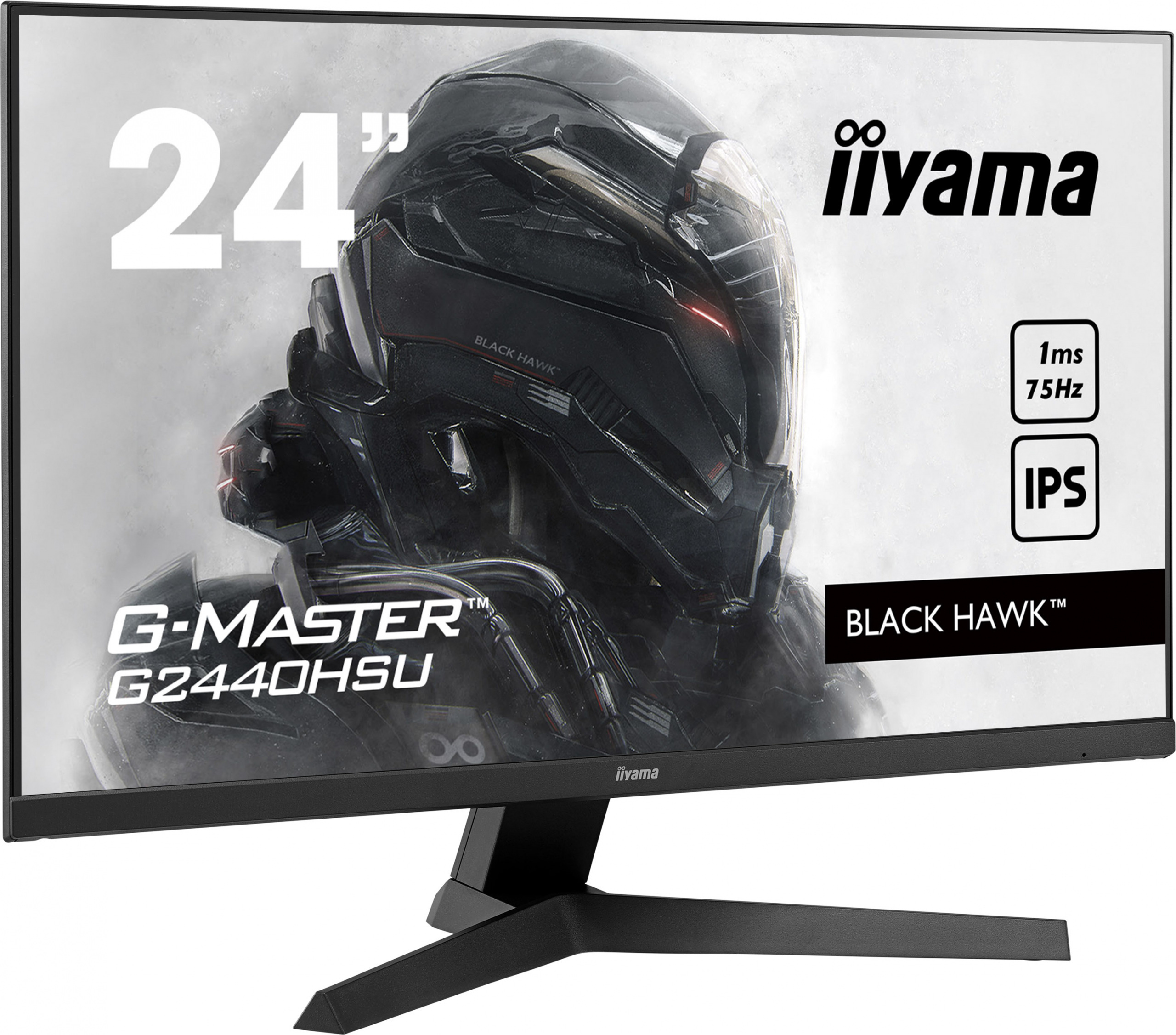 iiyama G-Master G2440HSU-B1 Black Hawk 24" FHD 75Hz 1ms FreeSync - z gwarancją iiyama 3 lata - zero martwych pikseli 30 dni