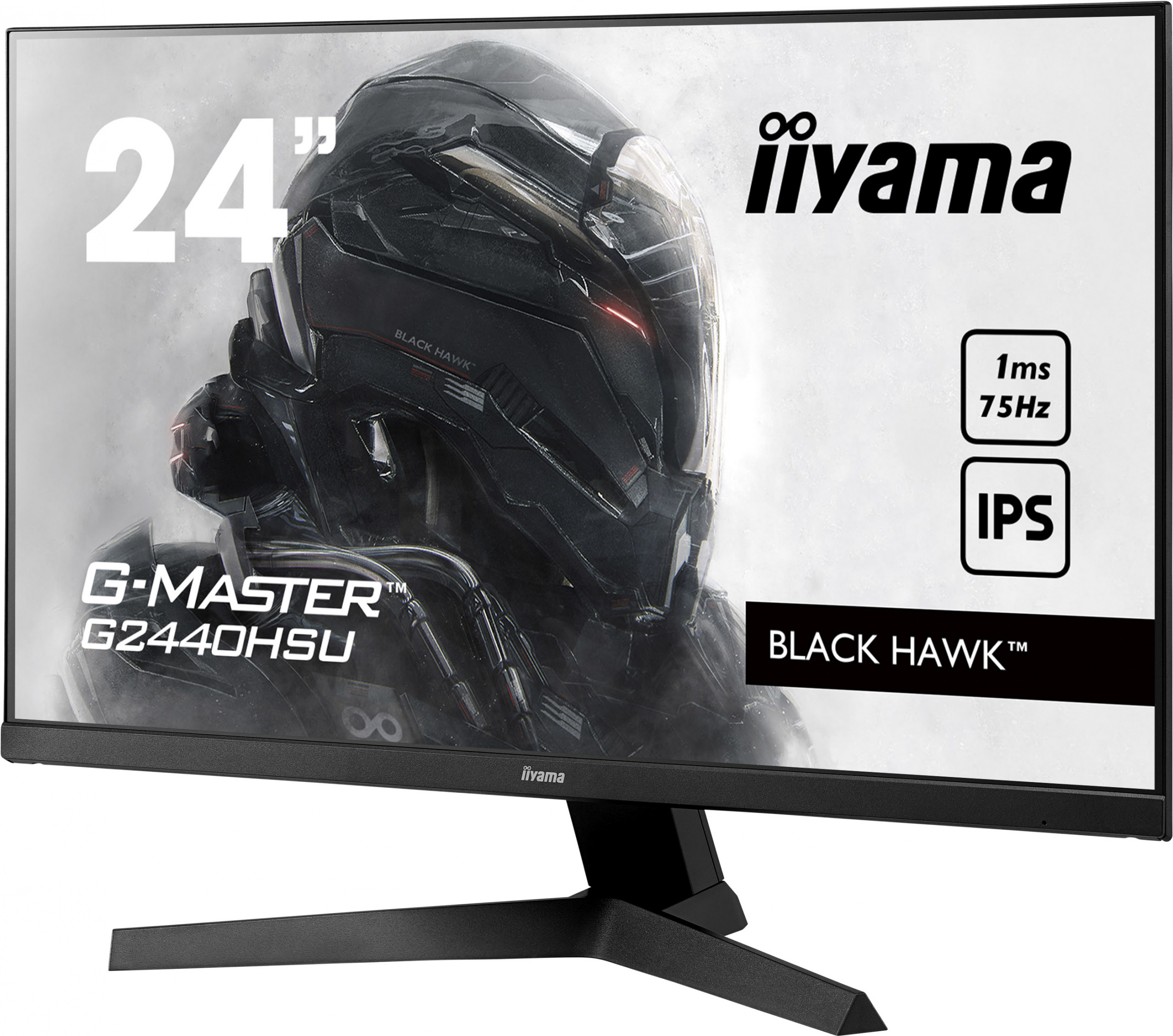 iiyama G-Master G2440HSU-B1 Black Hawk 24" FHD 75Hz 1ms FreeSync - z gwarancją iiyama 3 lata - zero martwych pikseli 30 dni