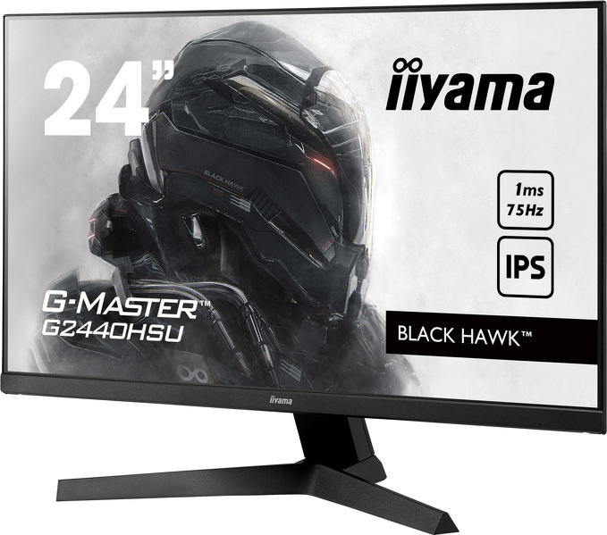 Zdjęcie produktu: iiyama G-Master G2440HSU-B1 Black Hawk 24" FHD 75Hz 1ms FreeSync - z gwarancją iiyama 3 lata - zero martwych pikseli 30 dni