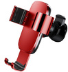 Miniatura zdjęcia: Samochodowy uchwyt grawitacyjny do telefonu Baseus Metal Age na kratkę - czerwony (SUYL-D09)