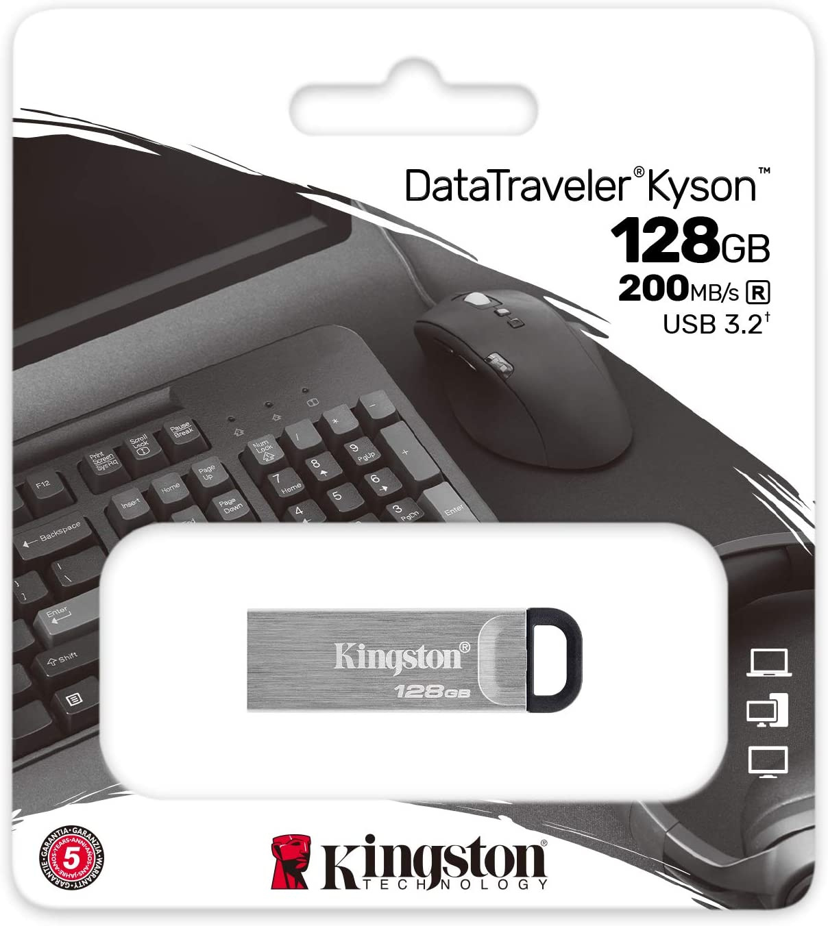 Pendrive Kingston 128GB USB 3.2 DataTraveler Gen1 Kyson DTKN/128GB