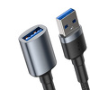 Miniatura zdjęcia: Kabel przewód USB - Baseus Cafule wytrzymały nylonowy kabel przewód przedłużacz USB 3.0 (męski) / USB 3.0 (żeński) 2 A 1 m szary (CADKLF-B0G)