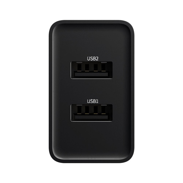 Zdjęcie produktu: Ładowarka sieciowa Baseus 2x USB 2.1A 10,5W czarny (CCFS-R01)