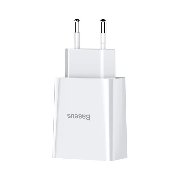 Zdjęcie produktu: Ładowarka sieciowa Baseus 2x USB 2.1A 10,5W biały (CCFS-R02)