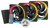 Zestaw trzech wentylatorów Arctic BioniX P120 ARGB 120mm z kontrolerem