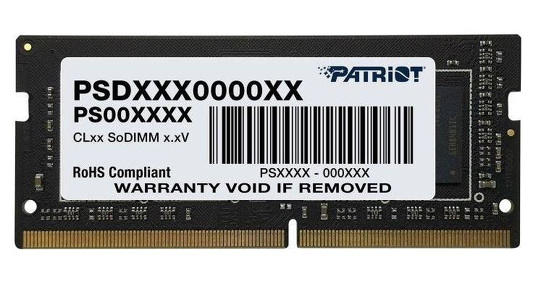 Miniatura produktu: Pamięć Patriot SODIMM 8GB DDR4 3200 CL22 PSD48G320081S