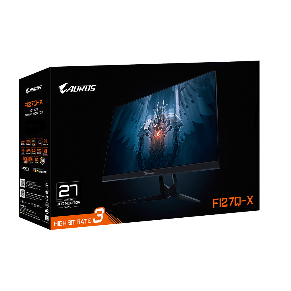 Gigabyte Aorus FI27Q-X Gaming 27" QHD 240Hz 0.3ms Gigabyte Aorus FI27Q-X Gaming 27" QHD 240Hz 0.3ms