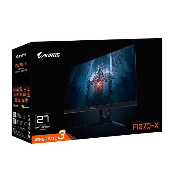 Zdjęcie produktu: Gigabyte Aorus FI27Q-X Gaming 27" QHD 240Hz 0.3ms Zdjęcie produktu: Gigabyte Aorus FI27Q-X Gaming 27" QHD 240Hz 0.3ms