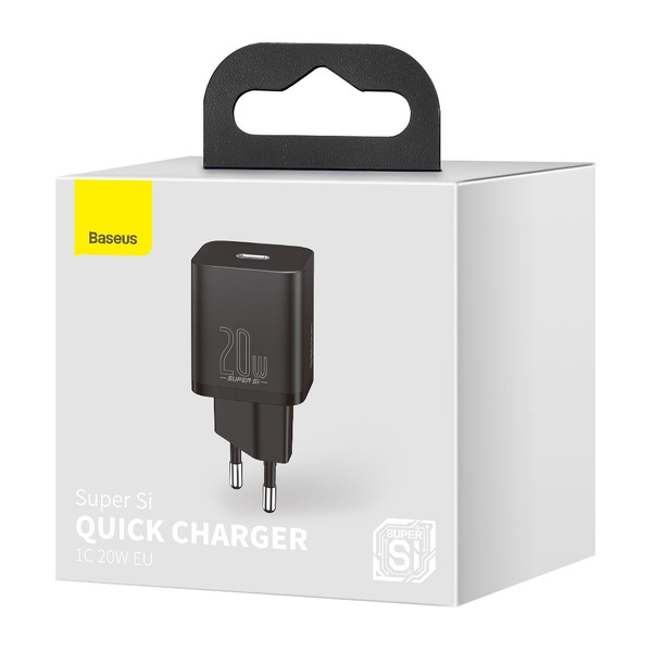 Zdjęcie produktu: Ładowarka sieciowa Baseus Super Si Quick Charger TYP-C 20W - czarna (CCSUP-B01) Zdjęcie produktu: Ładowarka sieciowa Baseus Super Si Quick Charger TYP-C 20W - czarna (CCSUP-B01)