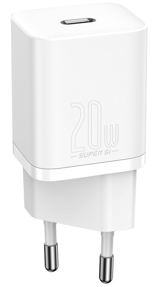 Zdjęcie produktu: Ładowarka sieciowa Baseus Super Si Quick Charger TYP-C 20W - biała (CCSUP-B02) Zdjęcie produktu: Ładowarka sieciowa Baseus Super Si Quick Charger TYP-C 20W - biała (CCSUP-B02)