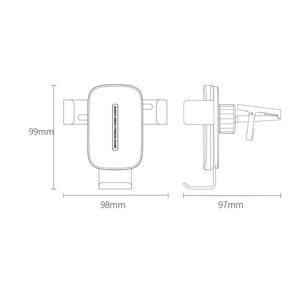 Zdjęcie produktu: Samochodowy uchwyt grawitacyjny do telefonu Baseus Explore z ładowarką indukcyjną Qi 15W - przeźroczysty (WXYL-K02)