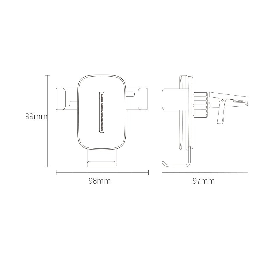 Samochodowy uchwyt grawitacyjny do telefonu Baseus Explore z ładowarką indukcyjną Qi 15W - przeźroczysty (WXYL-K02)