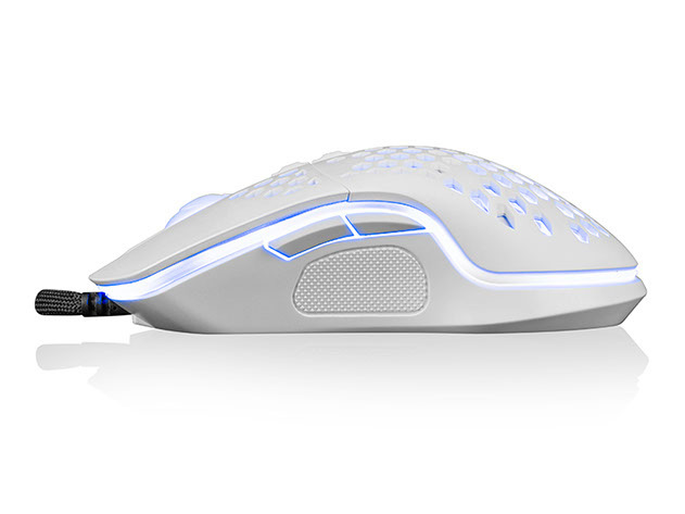 Mysz Logic przewodowa gamingowa LM-STARR-ONE LIGHT Biała