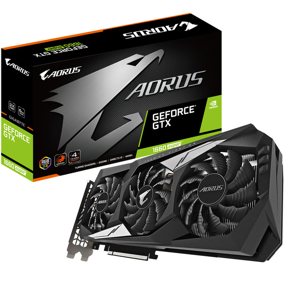 Zdjęcie produktu: Gigabyte GeForce GTX 1660 SUPER AORUS 6GB GDDR6 192Bit (GV-N166SAORUS-6GD)