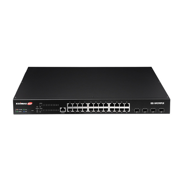 Zdjęcie produktu: EDIMAX GS-5424PLX 24-portowy gigabitowy PoE+ Zdjęcie produktu: EDIMAX GS-5424PLX 24-portowy gigabitowy PoE+