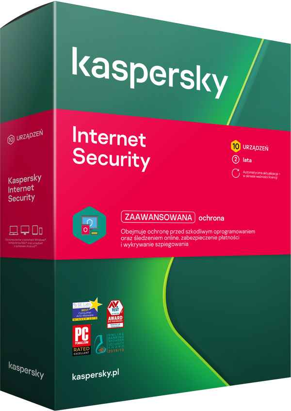 Zdjęcie produktu: Kaspersky Internet Security multi-device na 10 stanowisk, 24 miesiące