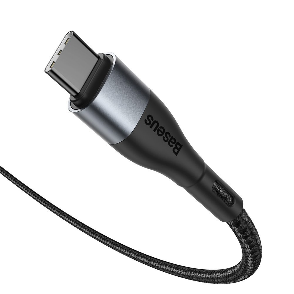 Kabel przewód magnetyczny Baseus Zinc Magnetic USB Typ-C 150cm PD 100W 20V 5A - czarny (CATXC-Q01)