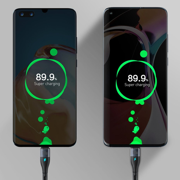 Zdjęcie produktu: Kabel przewód magnetyczny Baseus Zinc Magnetic USB Typ-C 150cm PD 100W 20V 5A - czarny (CATXC-Q01)