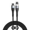 Miniatura zdjęcia: Kabel przewód magnetyczny Baseus Zinc Magnetic USB Typ-C 150cm PD 100W 20V 5A - czarny (CATXC-Q01)