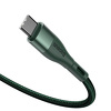 Miniatura zdjęcia: Kabel przewód magnetyczny Baseus Zinc Magnetic USB Typ-C 150cm PD 100W 20V 5A - zielony (CATXC-Q06)