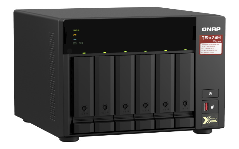 Serwer plików QNAP TS-673A-8G 6-Bay NAS, 8GB RAM