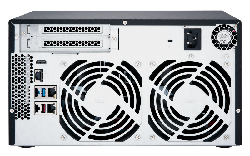 Serwer plików QNAP TVS-872X-i3-8G 8-bay, Intel Core i3-8100T 4-core 3,1 GHz, 8 GB RAM DDR4, 1x 10 GbE, 2x GbE, 2x M.2 2280 PCIe, 5x USB 3.2, HDMI 2.0