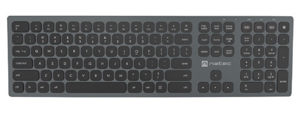 Klawiatura Natec Dolphin US Slim Bluetooth X-Scissors 2.4Ghz