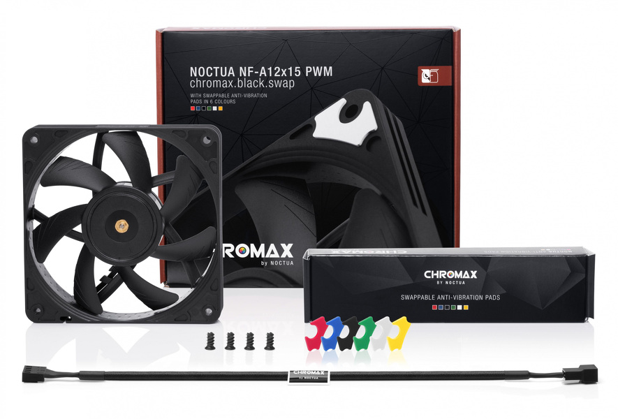 Zdjęcie produktu: Noctua NF-A12x15 PWM chromax.black.swap Zdjęcie produktu: Noctua NF-A12x15 PWM chromax.black.swap