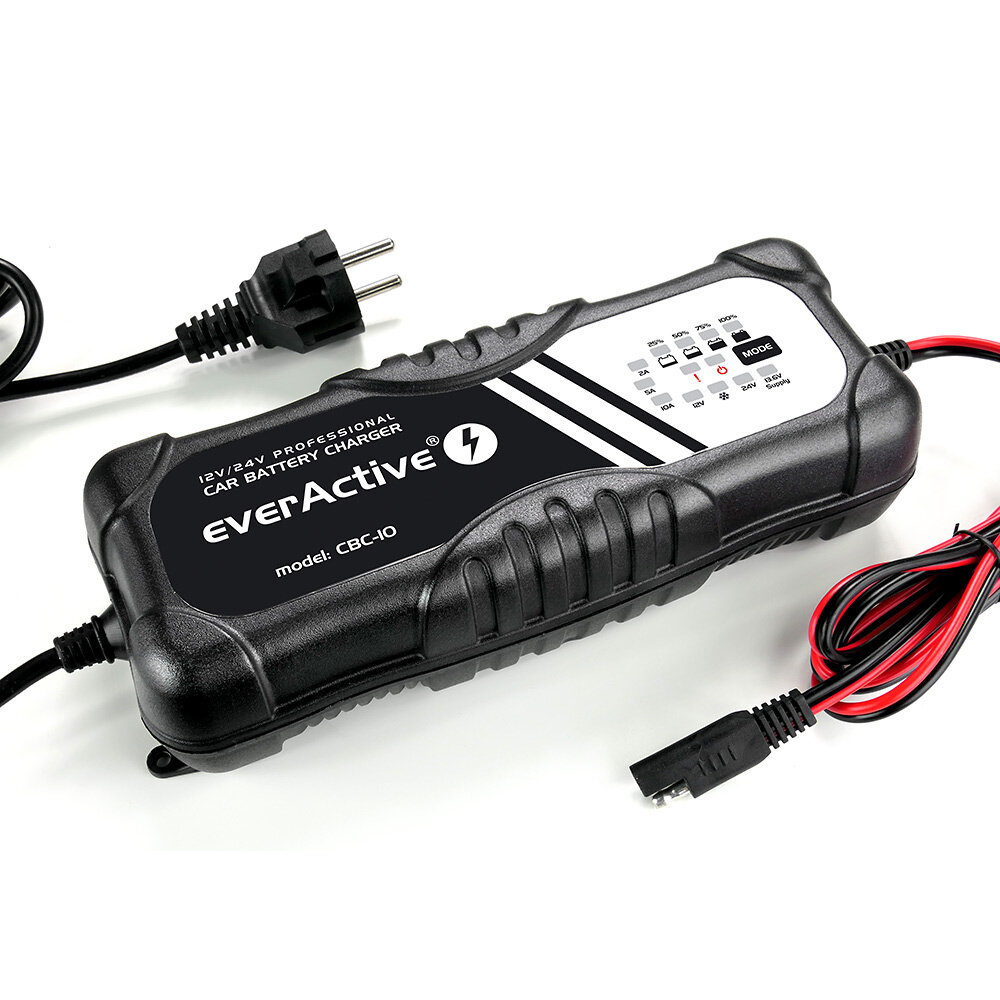 Ładowarka, prostownik automatyczny 12V / 24V everActive CBC-10 v2