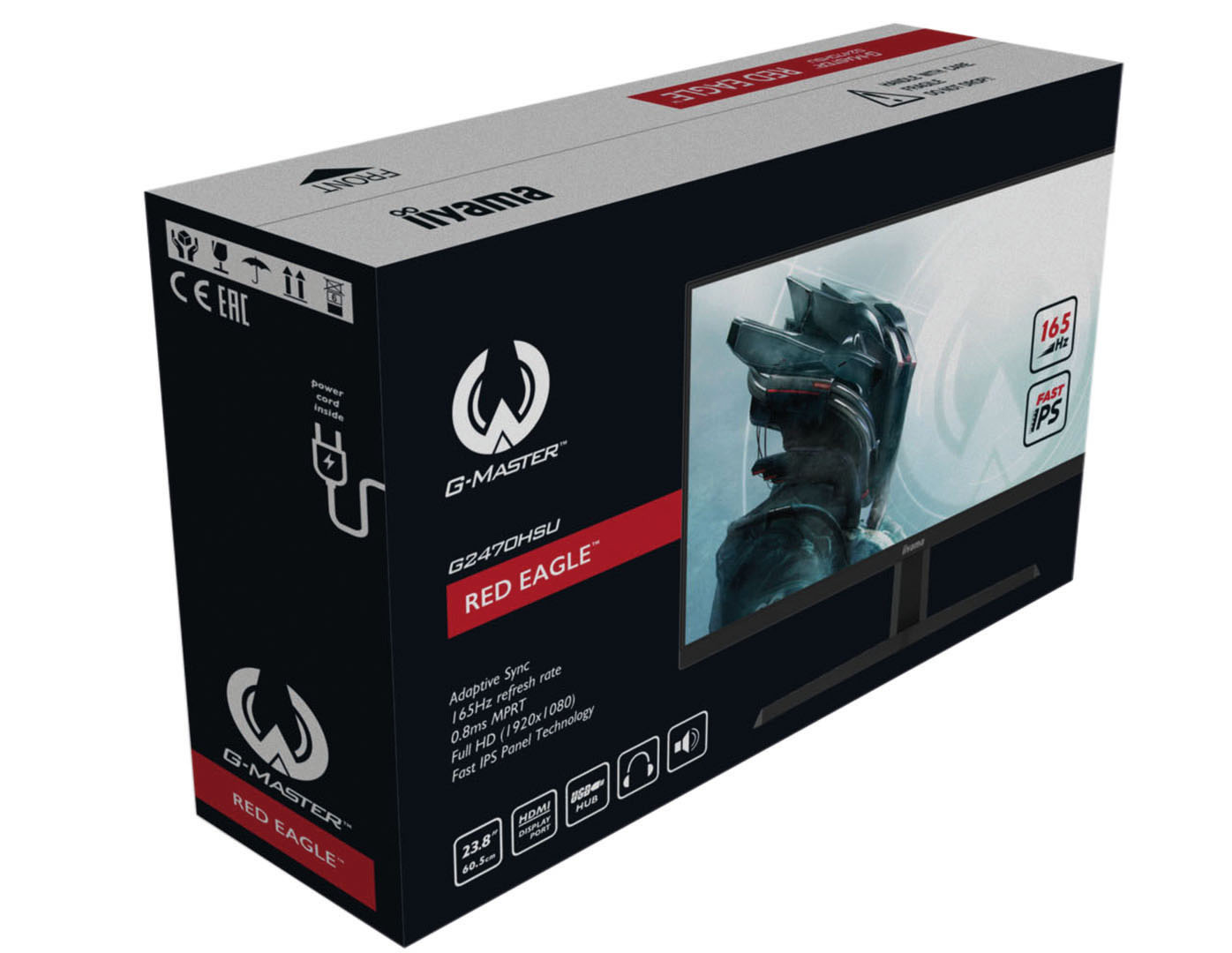 iiyama G-Master G2470HSU-B1 Red Eagle 24" FHD IPS 165Hz 0.8ms FreeSync - z gwarancją iiyama 3 lata - zero martwych pikseli 30 dni iiyama G-Master G2470HSU-B1 Red Eagle 24" FHD IPS 165Hz 0.8ms FreeSync - z gwarancją iiyama 3 lata - zero martwych pikseli 30 dni