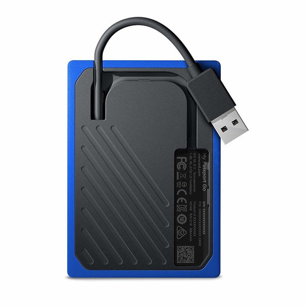 Zdjęcie produktu: Dysk przenośny WD My Passport Go SSD 2TB - niebieski (WDBMCG0020BBT-WESN)