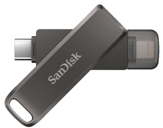 Pendrive SanDisk iXpand Flash Drive Luxe Lightning + USB TYP-C 64GB (SDIX70N-064G-GN6NN) Pendrive SanDisk iXpand Flash Drive Luxe Lightning + USB TYP-C 64GB (SDIX70N-064G-GN6NN)