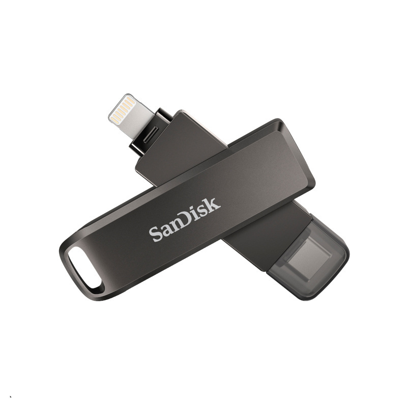 Pendrive SanDisk iXpand Flash Drive Luxe Lightning + USB TYP-C 128GB (SDIX70N-128G-GN6NE)