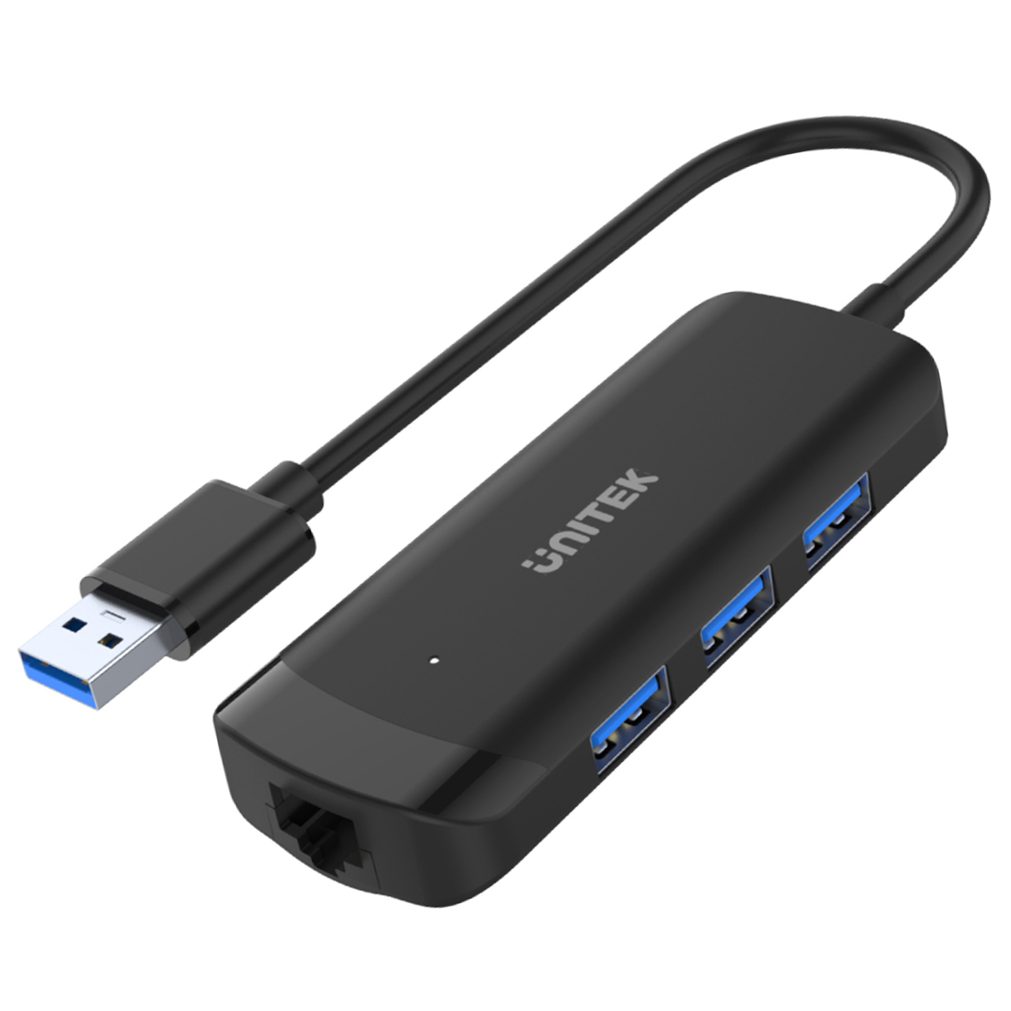 Unitek HUB USB 3.1 Gen1 5Gbps 3 porty USB-A + RJ45 (H1111A)