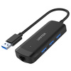 Miniatura zdjęcia: Unitek HUB USB 3.1 Gen1 5Gbps 3 porty USB-A + RJ45 (H1111A)