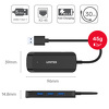 Miniatura zdjęcia: Unitek HUB USB 3.1 Gen1 5Gbps 3 porty USB-A + RJ45 (H1111A)