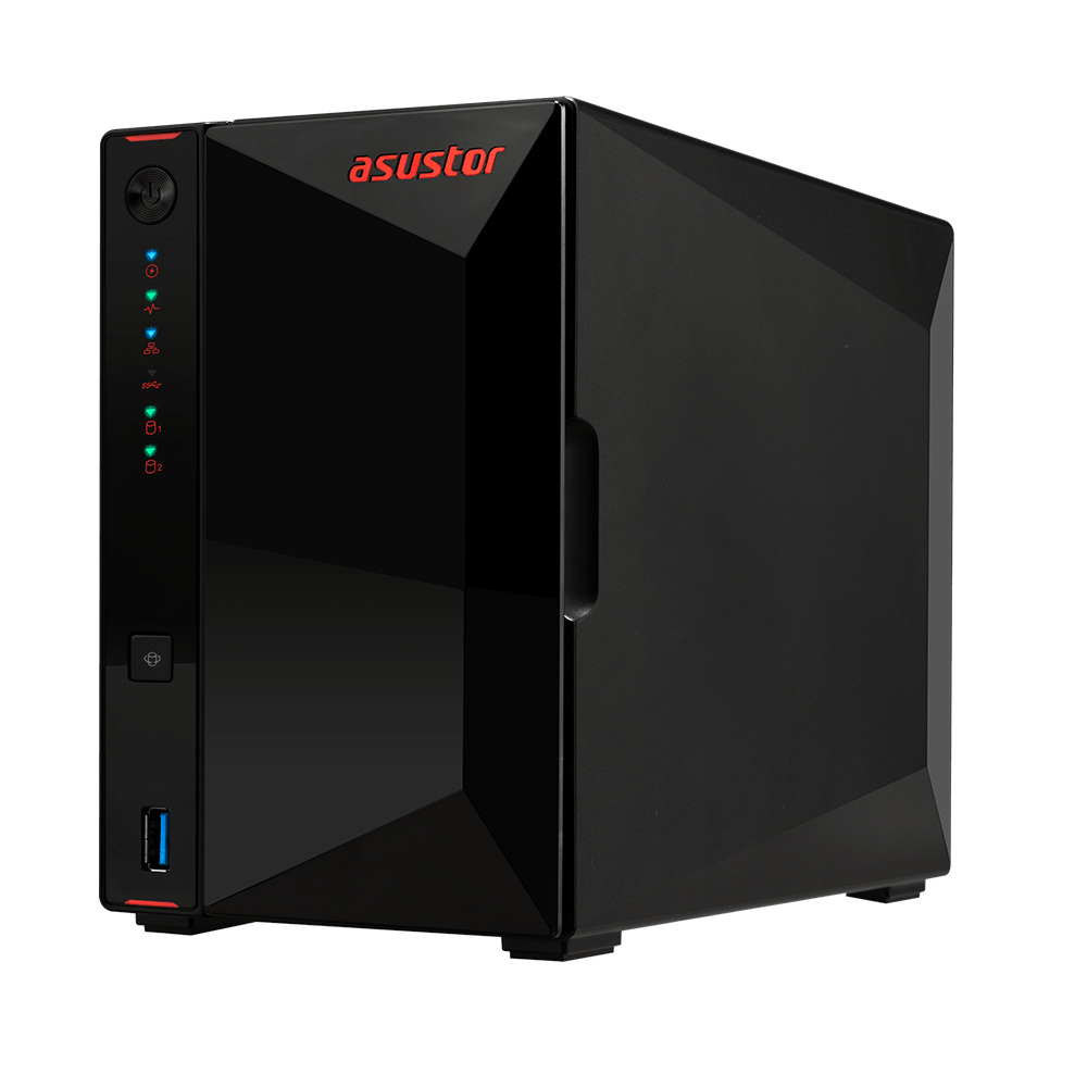 Serwer plików Asustor NIMBUSTOR 2 AS5202T 2-bay, Intel Celeron J4005 Dwurdzeniowy 2.0GHz, 4GB RAM DDR4. 2x2.5 GbE LAN, 3x USB 3.2. HDMI 2.0a