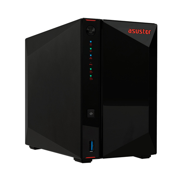 Zdjęcie produktu: Serwer plików Asustor NIMBUSTOR 2 AS5202T 2-bay, Intel Celeron J4005 Dwurdzeniowy 2.0GHz, 4GB RAM DDR4. 2x2.5 GbE LAN, 3x USB 3.2. HDMI 2.0a
